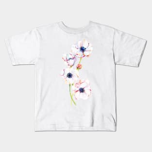 Asymmetrical Anemones Kids T-Shirt